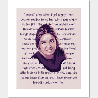 Gloria Steinem Portrait and Quote Posters and Art